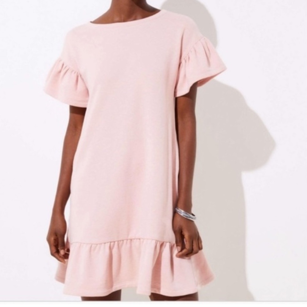 Emma & Michele ruffled sleeves and hem. Size large - Picture 4 of 6